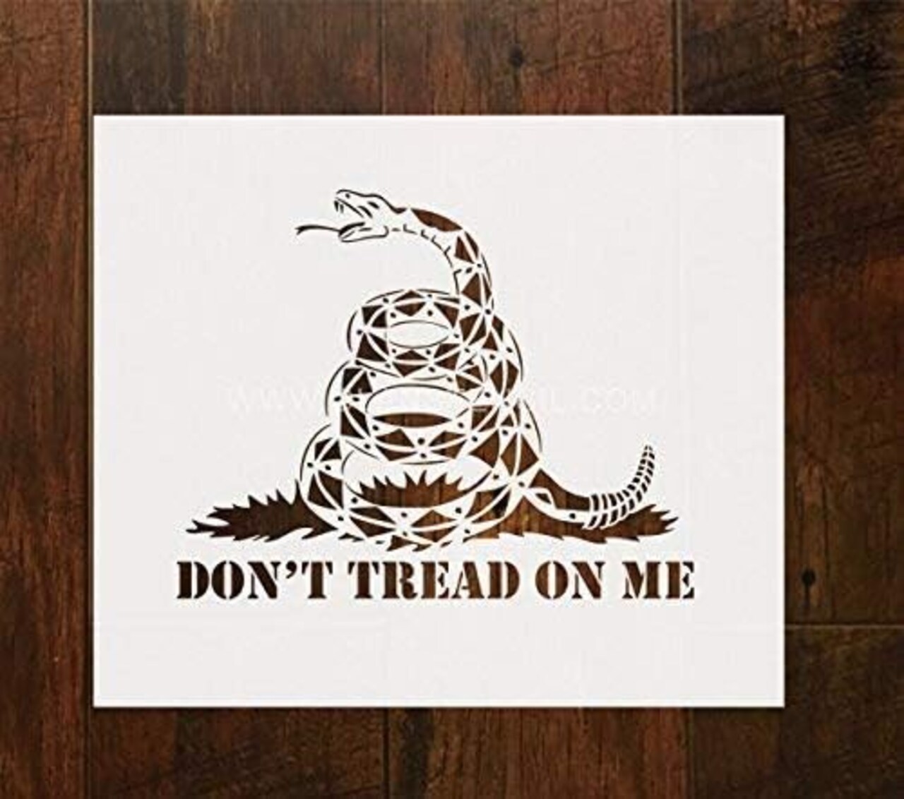 Large US Military Flag Stencil for Painting on Wood, Fabric, Walls, Airbrush + More | Reusable10-14 inch Mylar Template (Don't Tread On Me)